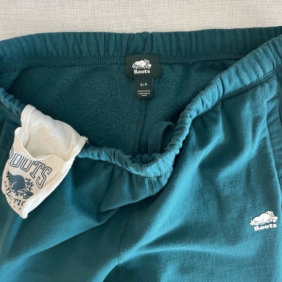 ROOTS Original Cozy Sweatpants - Size Small, Dark Teal